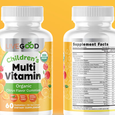 Livegood Çocuklar İçin organik Multivitamin Gummy