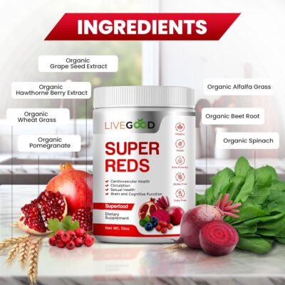 Livegood Organik Süper Reds Besin Takviyesi Doğadan Gelen Kırmızılar